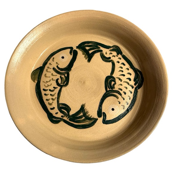 Ceramic fish platter plate. Artisan one of a kind. Artist signed. NWOT - Picture 1 of 4